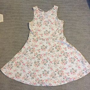 White dress with florals!